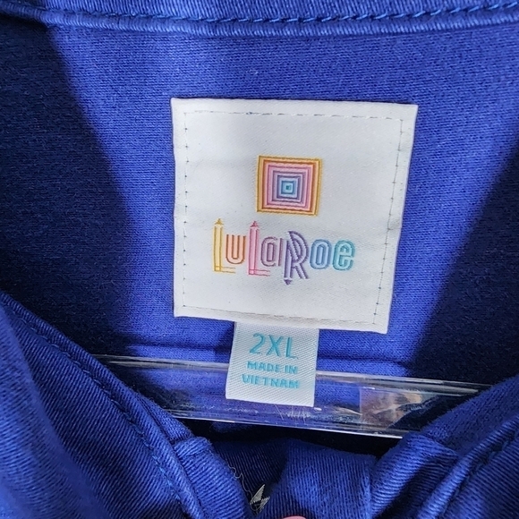 LULAROE BUTTON FRONT EMBROIDERED JACKET - Picture 8 of 8